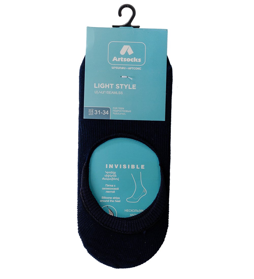 Носки подрост. Light Style AST-0022  31-34 синий (Artsocks)