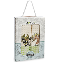 AVA-03/07 Набор кухонных полотенец «Оливковая ветвь» 2 шт. 50х70