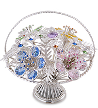 AR-1153/ 1 Композиция «Цветы» серебр. с цв.кр. (Юнион)