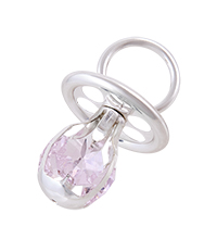 AR-1166/ 2 Фигурка «Пустышка» сереб. с цв.кр (Юнион)