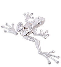 AR-1277 Фигурка «Лягушка тропическая» посеребр (Юнион)