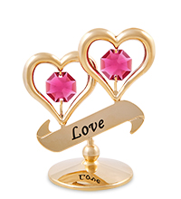 AR-1298/ 1 Фигурка «Сердечки с надписью» с цв.кр. (Юнион)