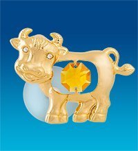 AR-  55/2 Фигурка на магните «Бык» с цв.кр. (Юнион)