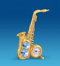 AR-4390/ 5 Фигурка с часами «Саксофон» (Юнион)