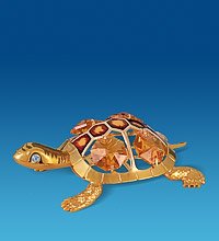 AR-4026/ 1 Фигурка «Черепаха» нов. с эмалью и цв.кам. (Юнион)