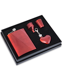 GT-90 Подарочный н-р фляжка с аксессуарами «Сердце»