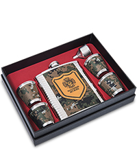 GT-94 Подарочный н-р фляжка со стопками «Камуфляж» 500 мл