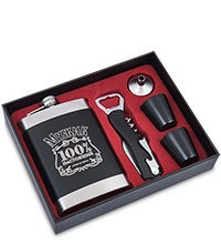 GT-123 Подарочный н-р фляжка с аксессуарами 280 мл