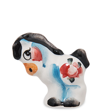 ГЛ- 933 Фигурка «Лошадка-Боря» мал. цв. (Гжельский фарфор)