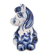ГЛ- 952 Фигурка «Лошадка-Маруся» (Гжельский фарфор)