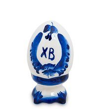 ГЛ- 243 Фигурка «Пасхальное-Яйцо» бол. (Гжельский фарфор)