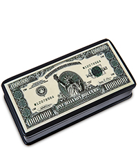 ШК-19/52-A Шкатулка-купюрница в технике декупаж «ONE MILLION DOLLARS» (18х9х4)