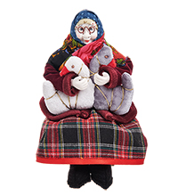 RK-870 Кукла шутейная «Бабушка с гусями»