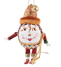 RK-962 Яйцо-подвеска «Петрушка» фарфор