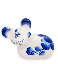 ГЛ- 322 Фигурка «Мышонок» мал. (Гжельский фарфор)