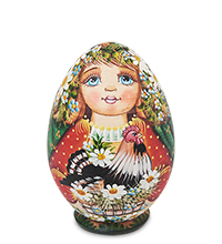 МР-16/39 Матрешка-Яйцо 4м «Мария с цыплятами»
