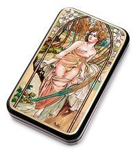 ШК-55/ 28 Шкатулка «Утреннее пробуждение» Альфонс Муха, исп. Маркова