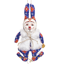 RK-460/1 Кукла подвесная «Кролик в меховушке»