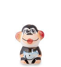 ГЛ- 323 Фигурка «Обезьянка Муся» цв. (Гжельский фарфор)