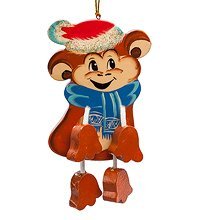 Елочная игрушка «Обезьянка»