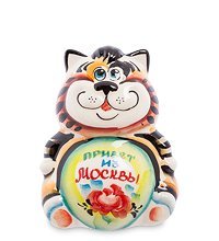 ГЛ- 362 Фигурка «Кот Мультик» цв. (Гжельский фарфор)