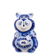 ГЛ- 369 Фигурка «Кот-Мойша» (Гжельский фарфор)