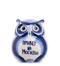ГЛ- 383 Фигурка «Совенок» (Гжельский фарфор)