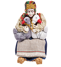 RK-728/1 Кукла-шкатулка «Жили у бабуси...»