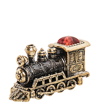 AM-1947 Фигурка «Паровоз» (латунь, янтарь)