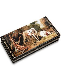 ШК-11/12-A Шкатулка-купюрница в технике декупаж (8х17х4)