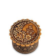 BST-113/ 1 Шкатулка «Бабочка» мал. (береста)