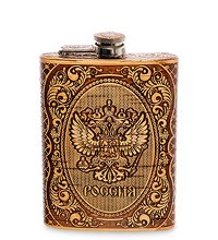 BST-210 Фляжка «Герб РФ» (береста)