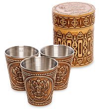 BST-217 Стопки «Россия» бол. (береста)