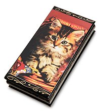 ШК-11/12-G Шкатулка-купюрница в технике декупаж (8х17х4)