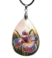 ШК-55/139-B Кулон из перламутра «Ирис»