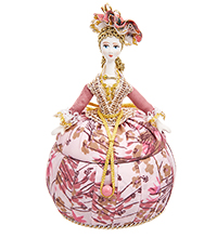 RK-732/ 7 Кукла-шкатулка «Дама в вечернем платье»