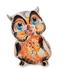 ГЛ- 020 Фигурка «Сова» цв. (Гжельский фарфор)