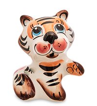 ГЛ- 681 Фигурка «Тигр» цв. (Гжельский фарфор)