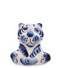 ГЛ- 684 Фигурка «Тигренок Ваня» (Гжельский фарфор)