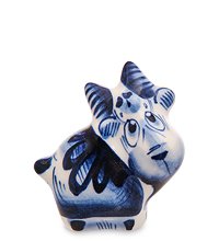 ГЛ- 713 Фигурка «Козлик» (Гжельский фарфор)