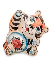 ГЛ- 043 Фигурка «Тигренок Лу-лу» цв. (Гжельский фарфор)