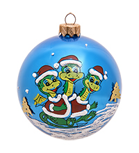 НФШ-1473/1 Ел.украшение Шар «Змей-Горыныч» 85 мм