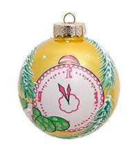 НФШ-1614/2 Ел.украшение Шар «Змея с часами» 85 мм