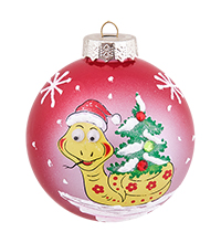 НФШ-1696/1 Ел.украшение Шар «Змея» 85 мм