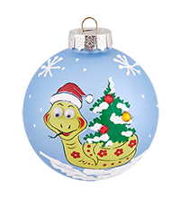 НФШ-1696/2 Ел.украшение Шар «Змея» 85 мм