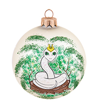 НФШ-1711/2 Ел.украшение Шар «Змея» 85 мм