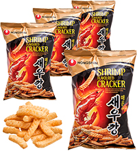 ER- 85 Чипсы «Нонгшим» с креветочным вкусом, острые и пикантные, 4шт х 75г