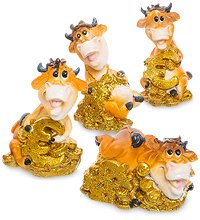 AF-1001 Набор фигурок «Бык» 5 см (в асс. 4шт)