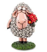 RV-358 Фигурка «Овечка с букетом» мал. (W.Stratford)