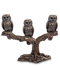 WS-781 Подсвечник «Три совы»
